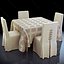 Restaurant table square complete set
