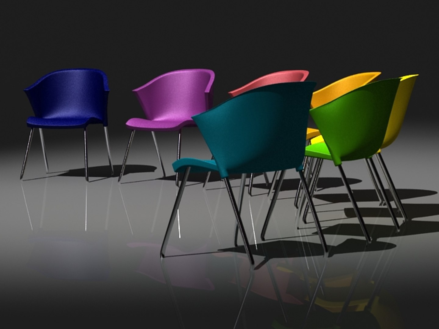 3d Model Chair Standard Materials
