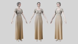 Dress 04 Grullo 3D model