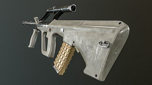 3D Steyr AUG A1 Assault Rifle PBR
