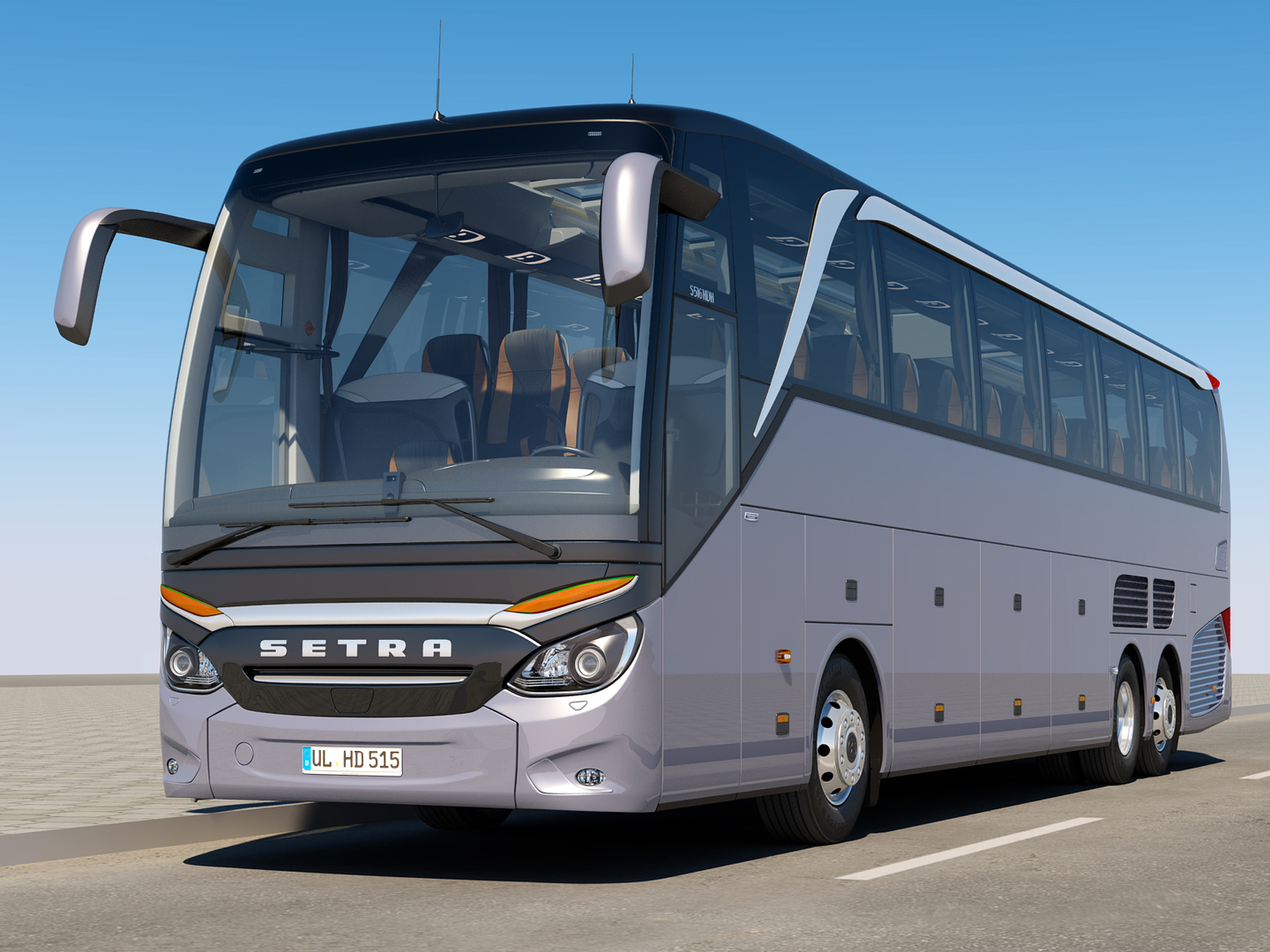modelo 3d SETRA S 516 HDH - TurboSquid 948341