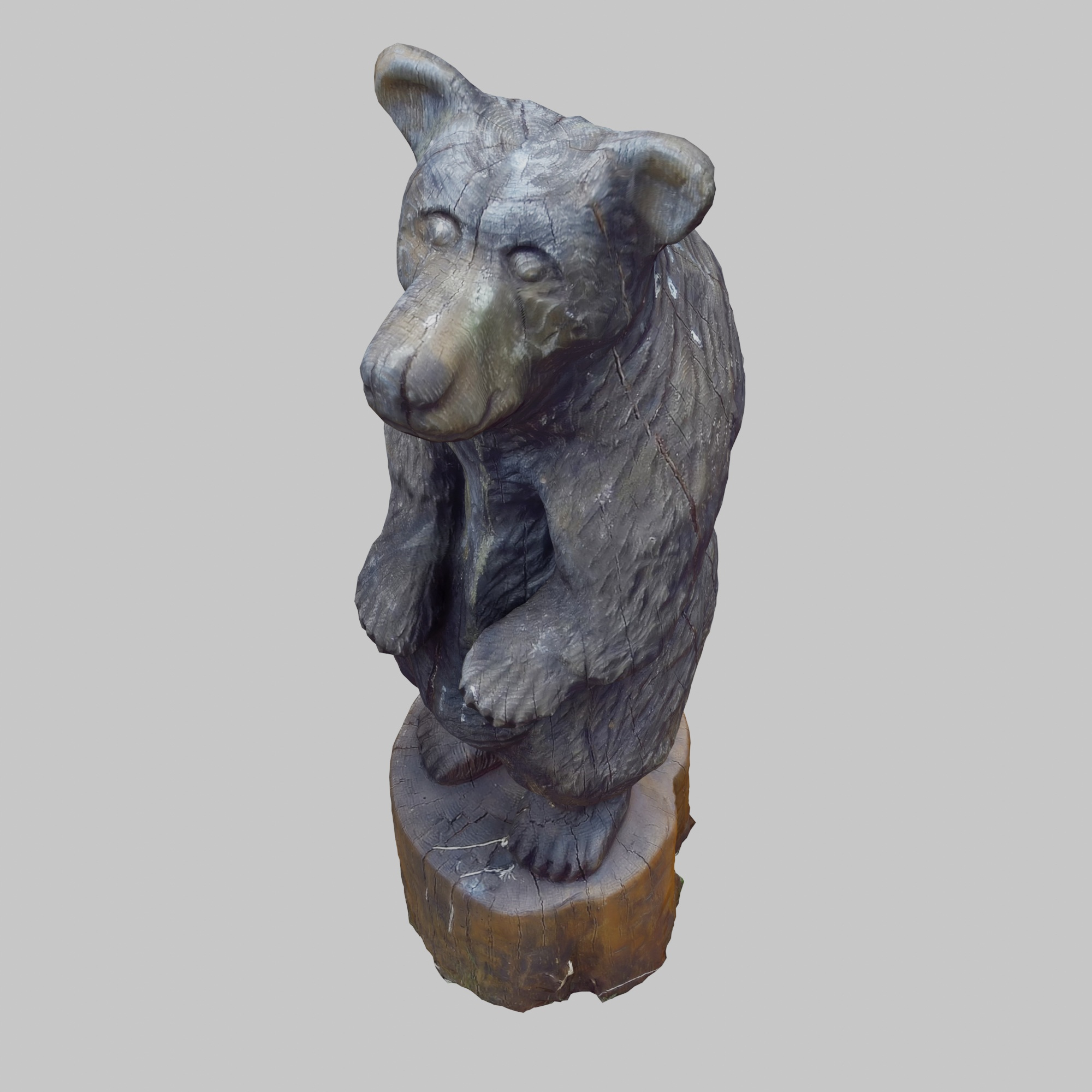3D model wood bear sculpture - TurboSquid 1673260