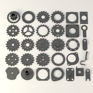 industrial wheel c4d