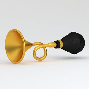 Vintage Vehicle Horn Gold 01