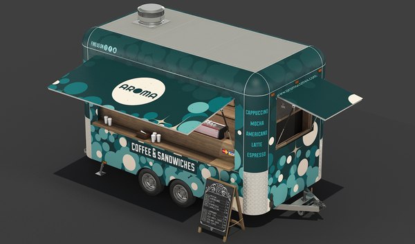 Food Trailer 3d Model - Turbosquid 1382901