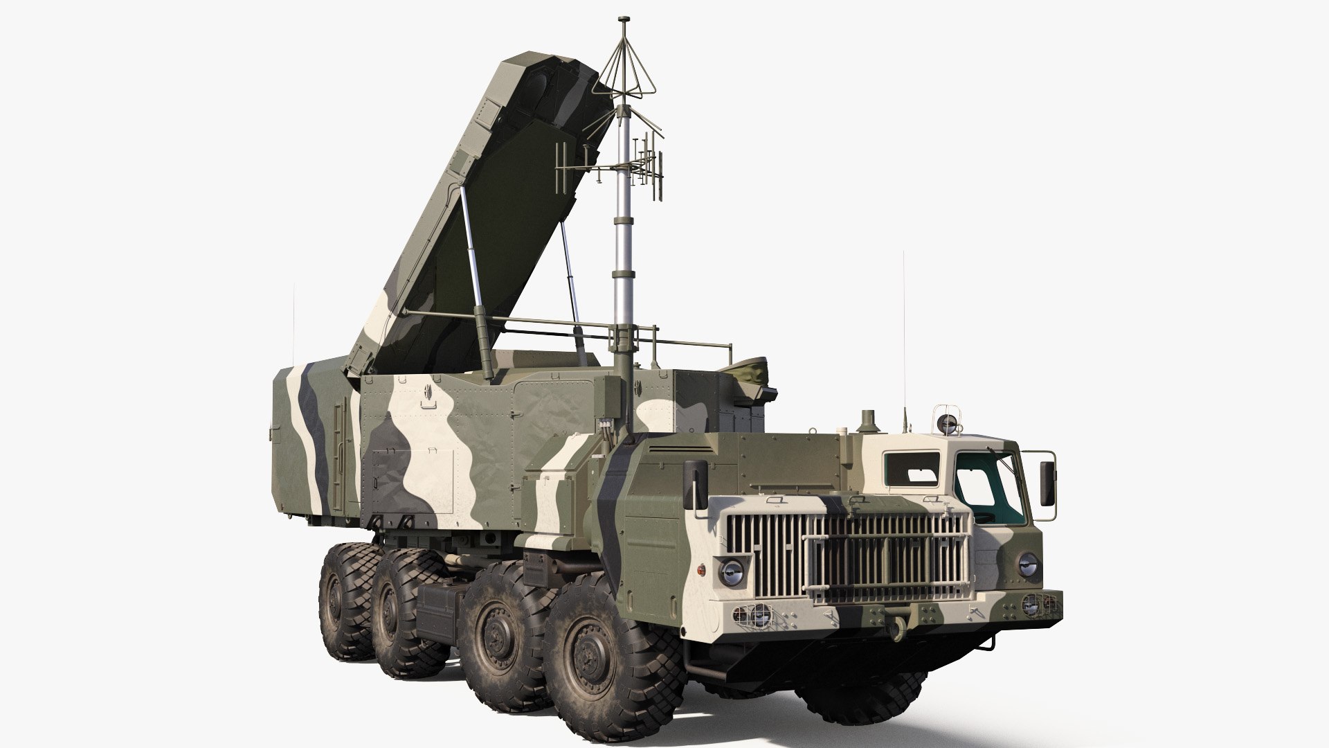 S300 Flap Lid B Camouflage Rigged 3D model preview