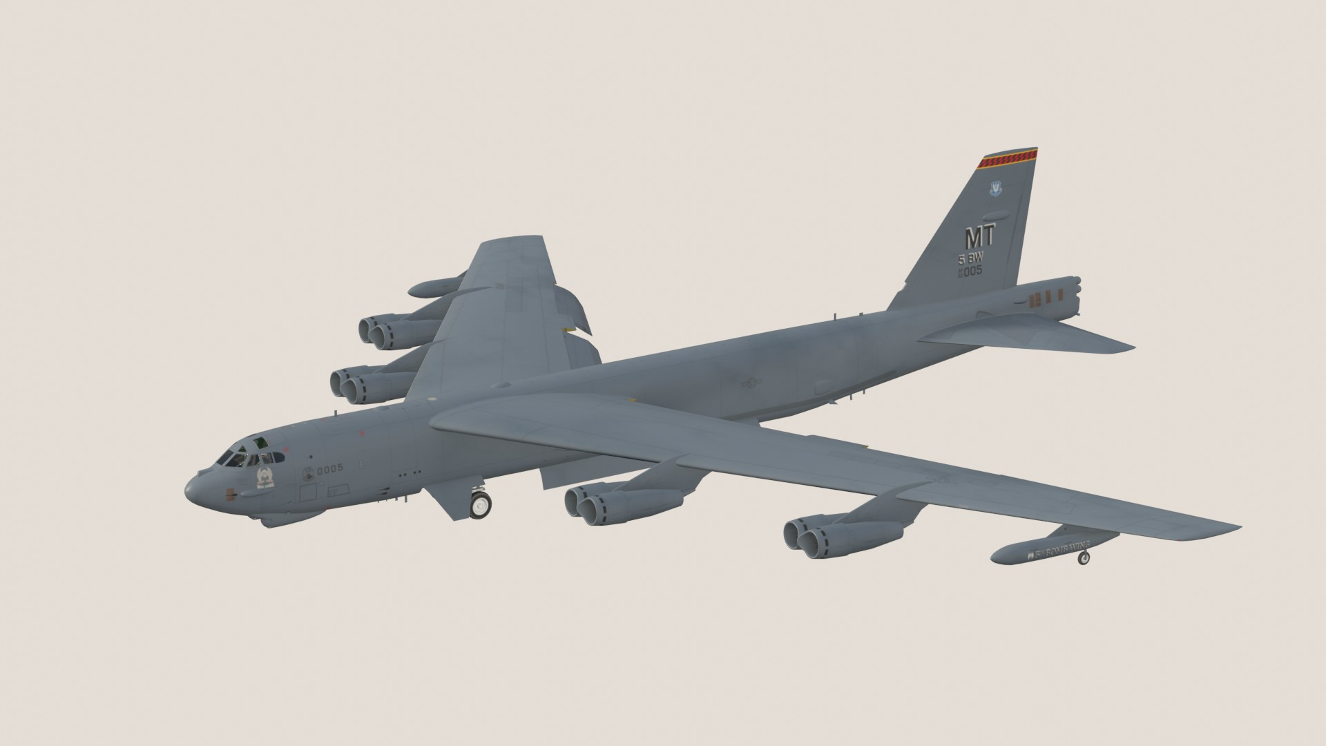 3D Stratofotress B52 SC Model - TurboSquid 2269112