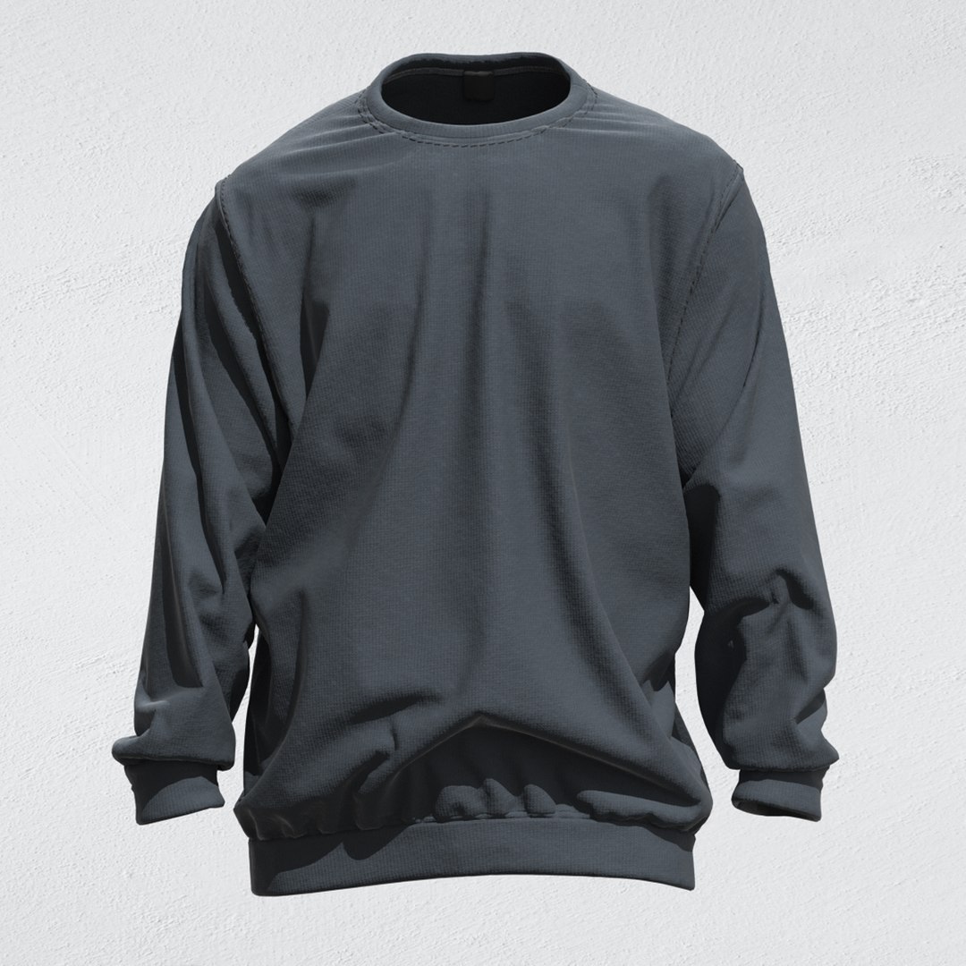 3D Model Realistic 3D Model Of Mens Sweatshirt TurboSquid 1813937   Untitled1 