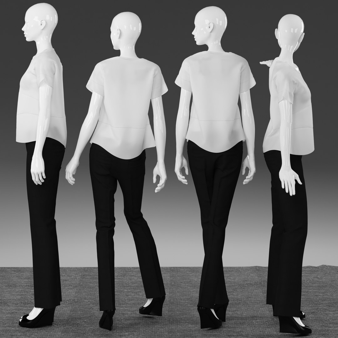 Woman Mannequin 3d Model