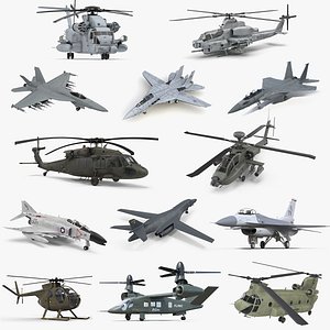 US Military Aircrafts Collection 3