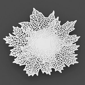 perforated maple leaves bowl 3d max