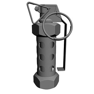 3D grenade m-84 model