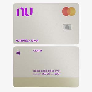 Credit Card Nubank Croma 3D