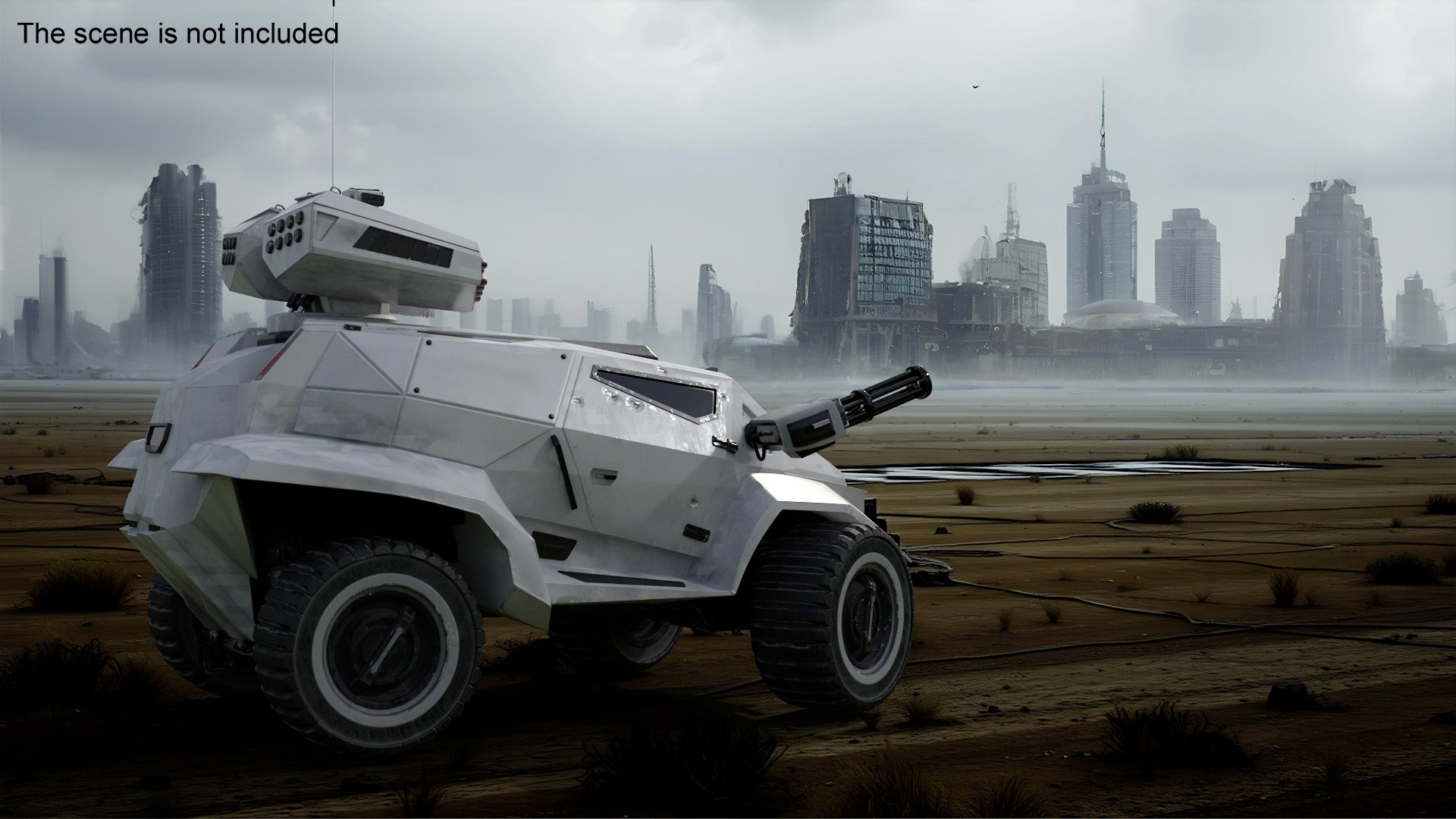 3D Old Fantastic War Vehicle Winter Color Rigged For Maya - TurboSquid ...
