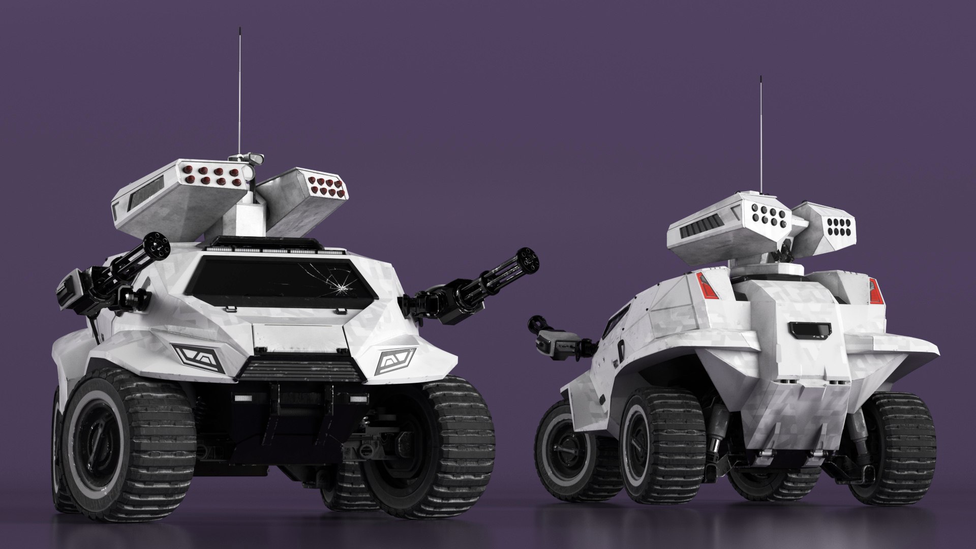 3D Old Fantastic War Vehicle Winter Color Rigged For Maya - TurboSquid ...