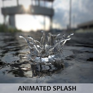 3D fluid splash model