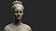3D bust baroque lady model