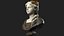 3D bust baroque lady model