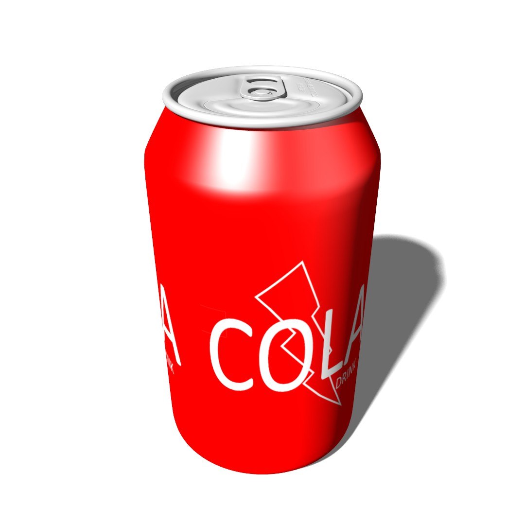 Free Obj Model Aluminum Cola