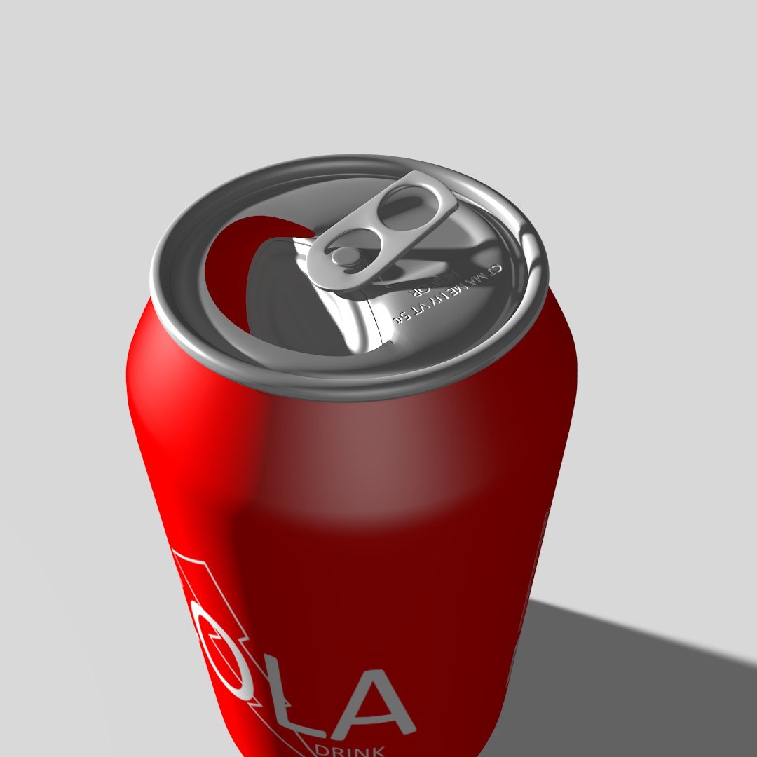 Free Obj Model Aluminum Cola
