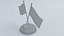 State Flag of Denmark 3D Model