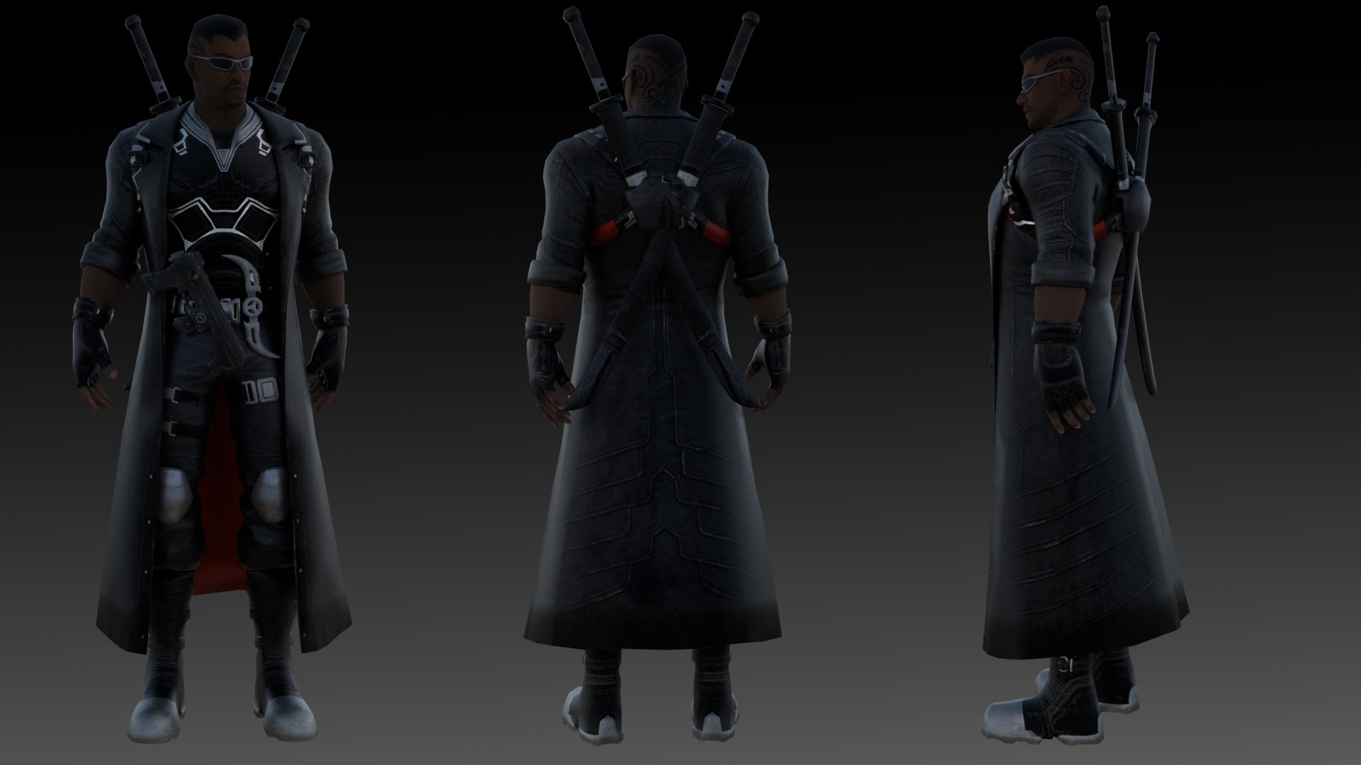3D Blade Marvel 3D Model High-Quality Rigged - TurboSquid 2367391