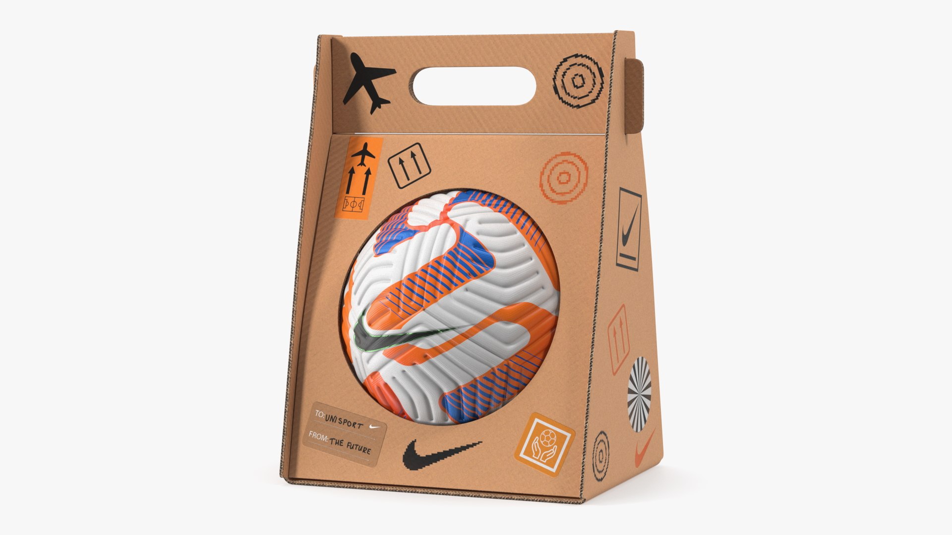 Nike Premier League 2022-23 Flight Official Match Ball Box 3D model preview