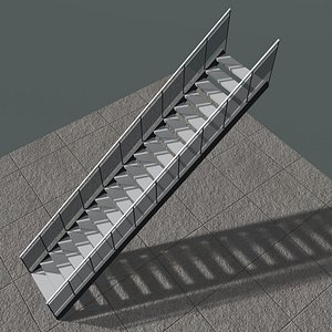 3D model Simple stair 25O04