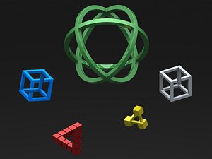 3D Impossible Objects by MC Escher