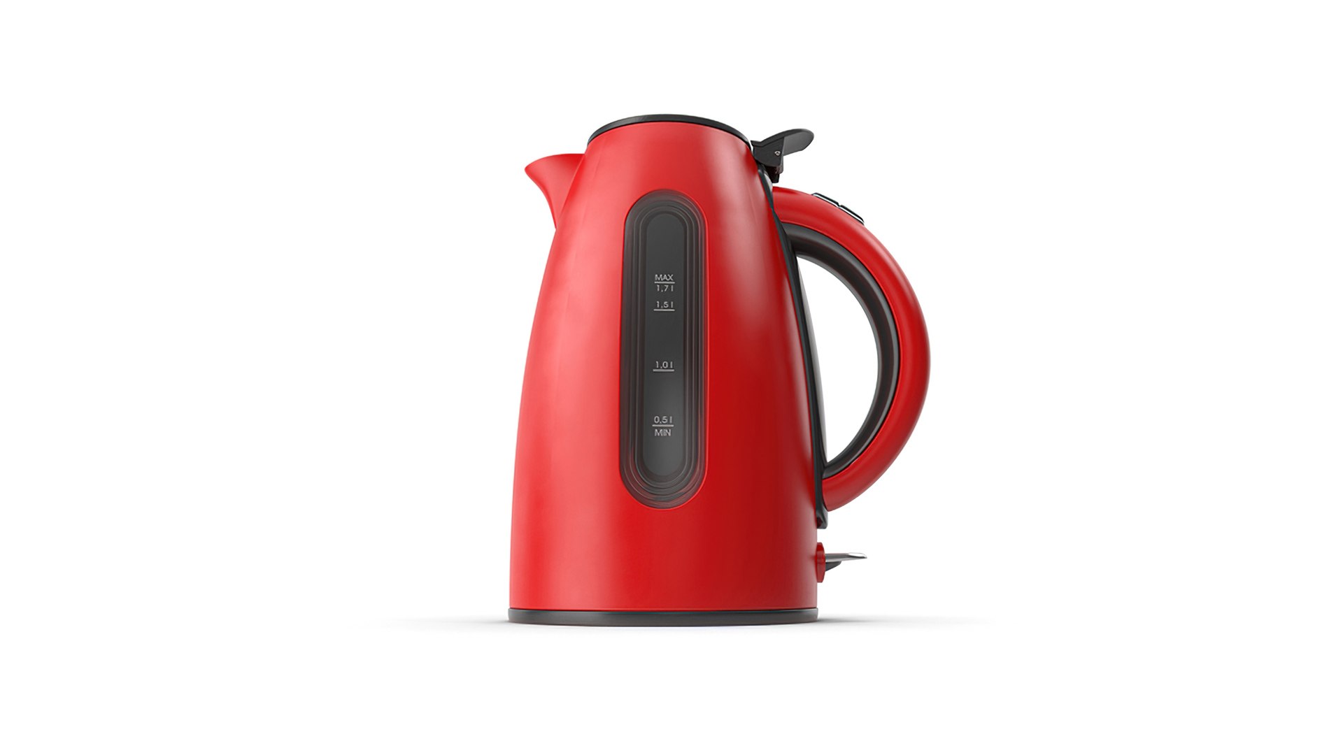 3D Red Electric Kettle TurboSquid 2105526