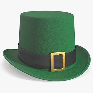 3D Irish Leprechaun Hat Felt Green