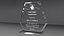 3 piece award glass