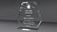 3 piece award glass