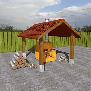 3ds max shed oven