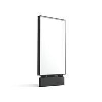 Vertical Rectangular Street Billboard - advertising sidewalk pylon