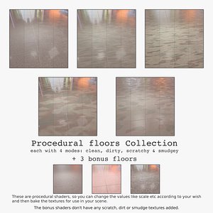 3D floors procedurally shader