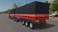 Volvo FH 460 bitrem low poly 3D