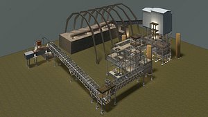 Industrial building 23zz24 3D model