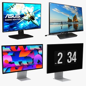Pc Monitor Collection 4 in 1 3D model