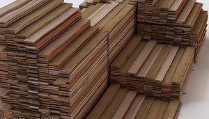 Stacked Wood Boards