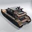 VisionF 80 Black solar powered catamaran 3D model