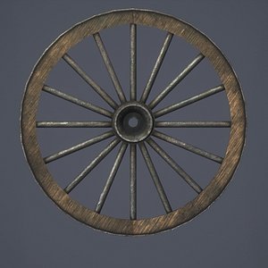 Cart Wheel 3D Model