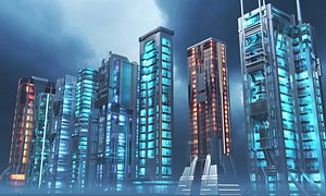 3D Futuristic buildings