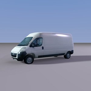 Low Poly Citreon Van 2