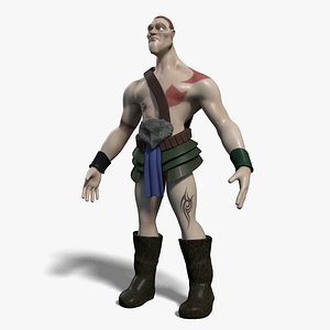 Warrior Cartoon Male Character