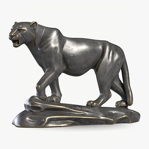 Panther Statuette 3D model