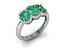 Ring with emeralds