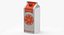 Juice Carton Large Blank and Generic Label model