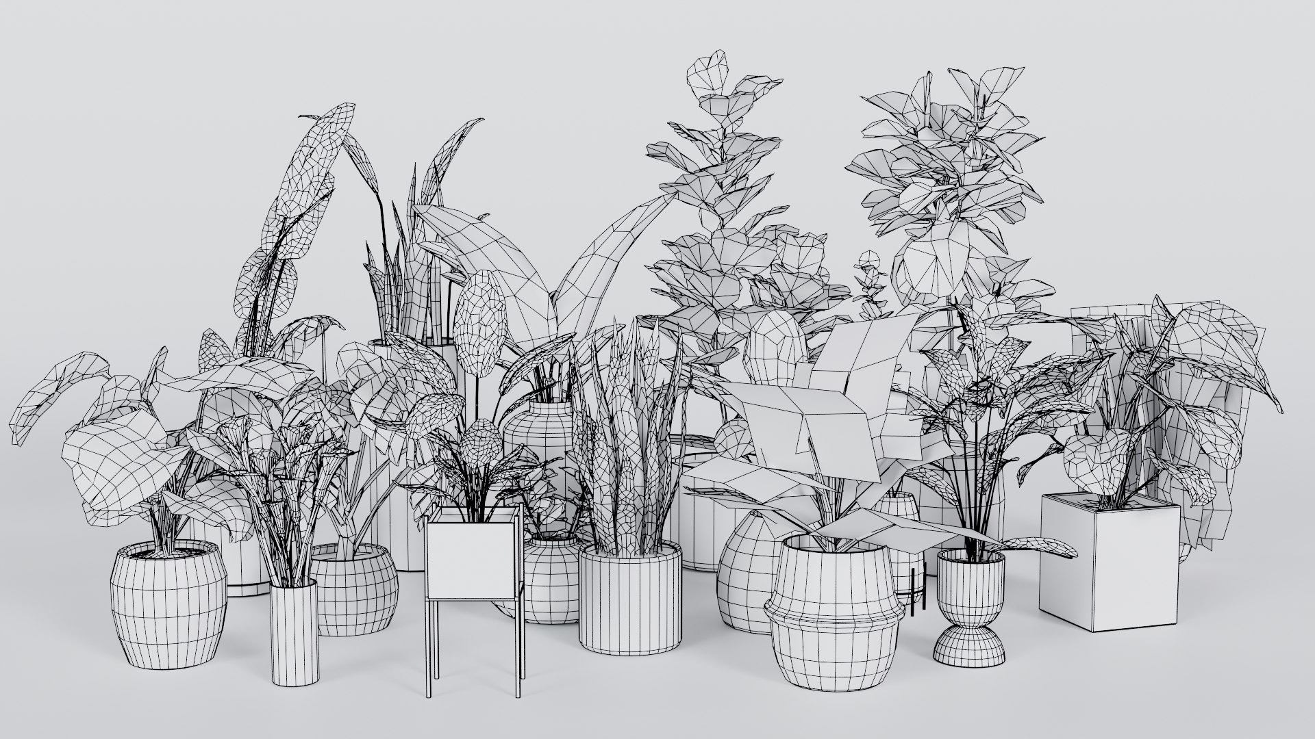 Low Poly Plants Pack 3D model https://p.turbosquid.com/ts-thumb/LN/tBfqEi/vo/plants2wireframe/png/1775900726/1920x1080/fit_q87/6e380eb09900b0ff3ab913f7e337936e3d6c2f78/plants2wireframe.jpg