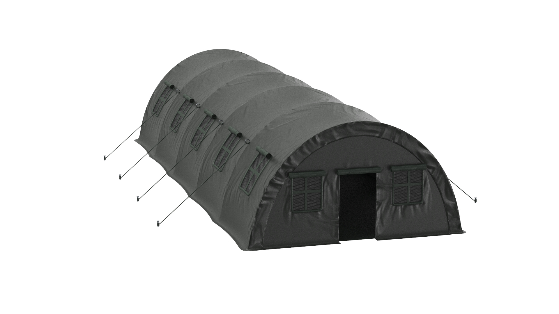 3D Detailed Military Tent Model - TurboSquid 2198349